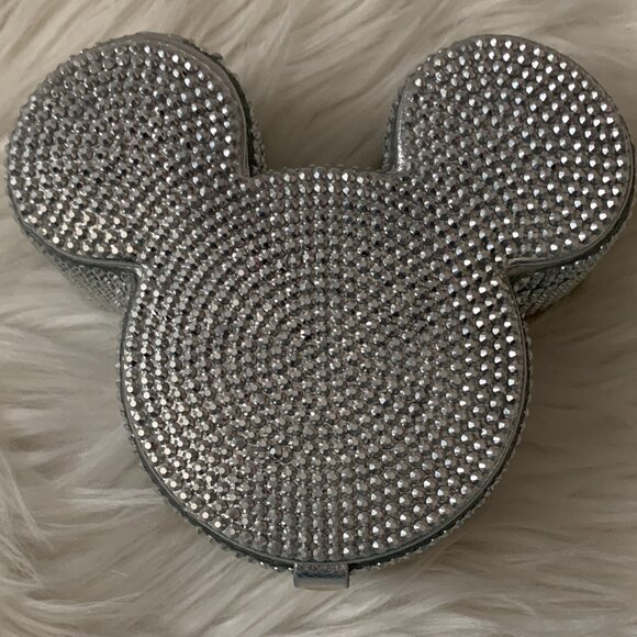 BAUBLE BAR X DISNEY Bejeweled Mickey Mouse Travel Jewelry Case in Silver - Picture 2 of 6